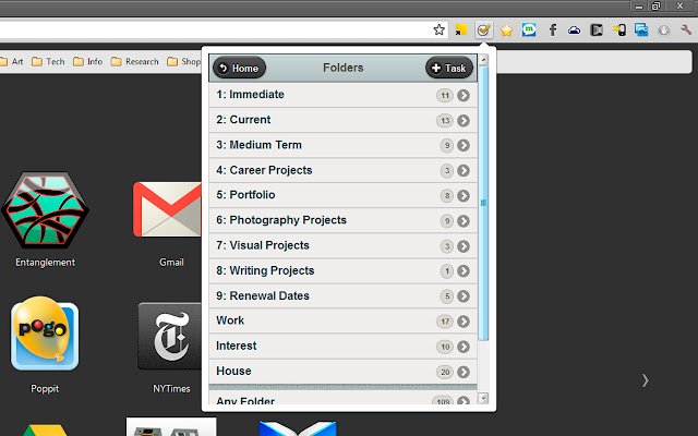 Toodledo Mobile Site Popup  from Chrome web store to be run with OffiDocs Chromium online