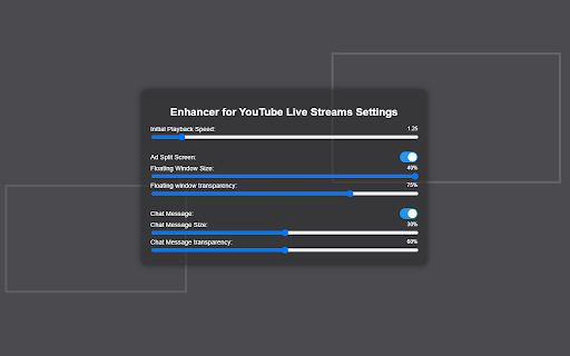 Tool For YouTube™ Live Streams Enhancer  from Chrome web store to be run with OffiDocs Chromium online Tool For YouTube™ Live Streams Enhancer  from Chrome web store to be run with OffiDocs Chromium online