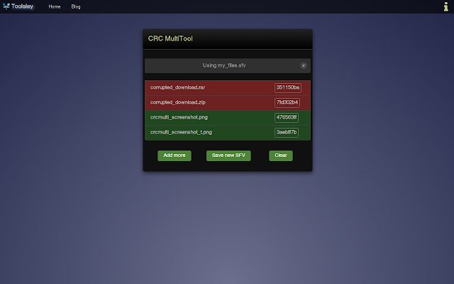 Toolsley CRC MultiTool  from Chrome web store to be run with OffiDocs Chromium online
