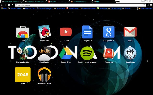 Toonami Theme mula sa Chrome web store na tatakbo sa OffiDocs Chromium online