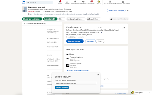 TopDev  from Chrome web store to be run with OffiDocs Chromium online
