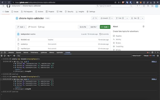 Topic fudger  from Chrome web store to be run with OffiDocs Chromium online