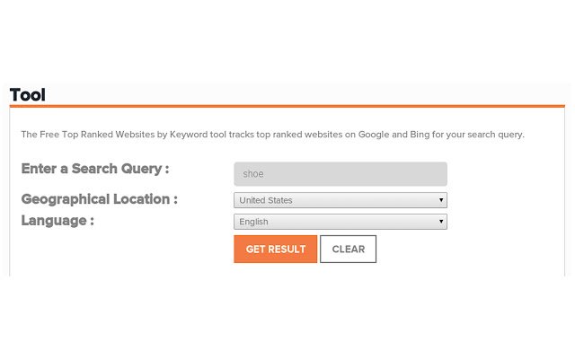 Top Ranked Websites by Keyword  from Chrome web store to be run with OffiDocs Chromium online