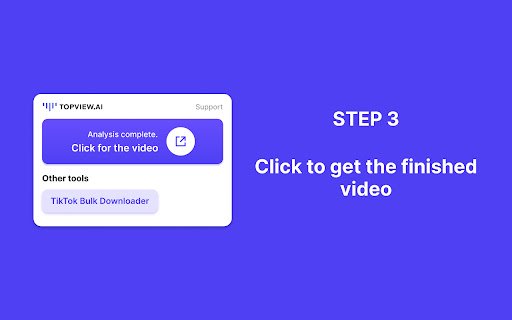 Topview AI: Convert Any URL to Video with AI  from Chrome web store to be run with OffiDocs Chromium online