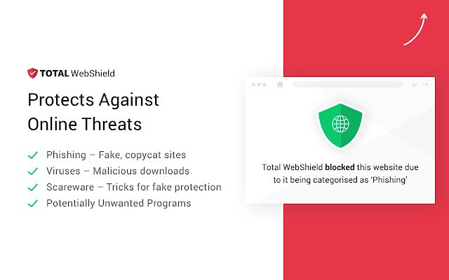 Total WebShield: ochrona antywirusowa Chrome ze sklepu internetowego Chrome, którą można uruchomić za pomocą OffiDocs Chromium online