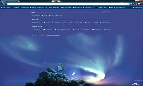 Totoro  from Chrome web store to be run with OffiDocs Chromium online