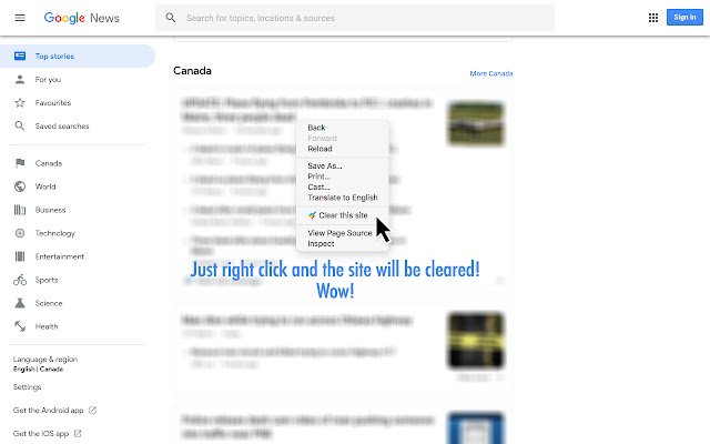 Touch  Clean  from Chrome web store to be run with OffiDocs Chromium online
