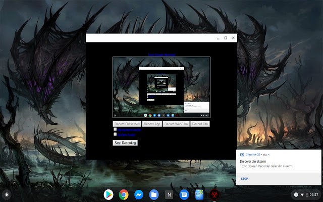 Toxic Screen Recorder from Chrome web store to be run with OffiDocs Chromium online Toxic Screen Recorder from Chrome web store to be run with OffiDocs Chromium online