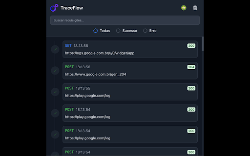 TraceFlow  from Chrome web store to be run with OffiDocs Chromium online