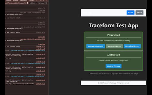 Traceform: UI Mapping  from Chrome web store to be run with OffiDocs Chromium online