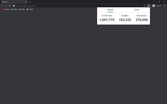 Track COVID 19  from Chrome web store to be run with OffiDocs Chromium online