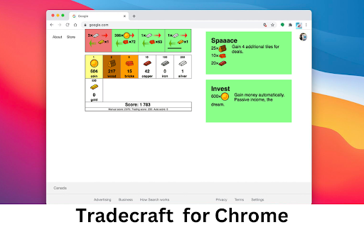Tradecraft Free Game  from Chrome web store to be run with OffiDocs Chromium online