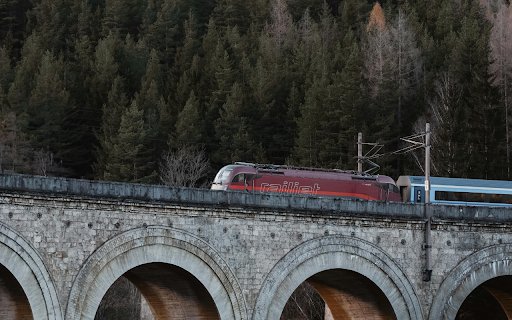 Train Crossing Semmering Viaduct in Austria  from Chrome web store to be run with OffiDocs Chromium online