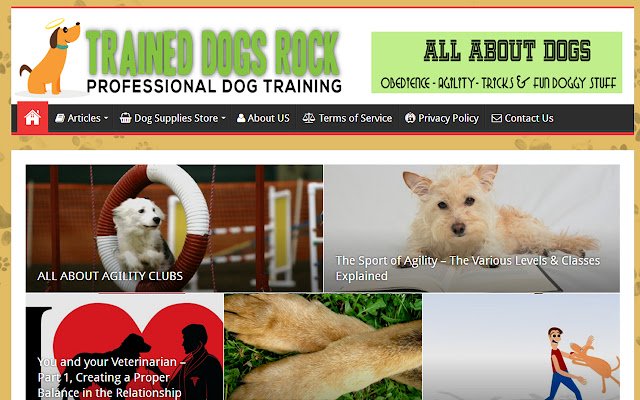 Trained Dogs Rock ze sklepu internetowego Chrome do uruchomienia z OffiDocs Chromium online