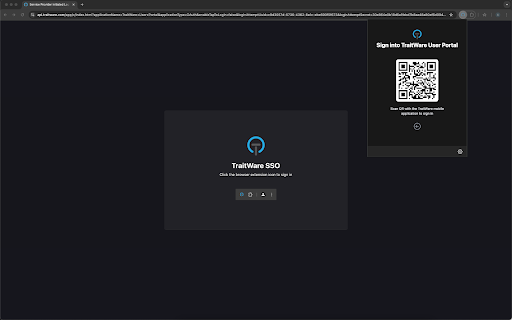 TraitWare Browser Protection  from Chrome web store to be run with OffiDocs Chromium online