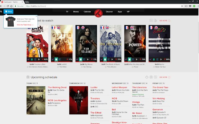 TraktSub จาก Chrome เว็บสโตร์ที่จะรันด้วย OffiDocs Chromium ทางออนไลน์