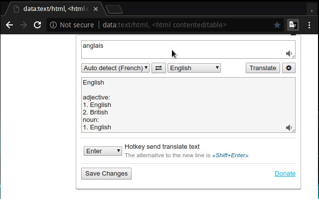 Trance Translate aus dem Chrome Web Store zur Ausführung mit OffiDocs Chromium online