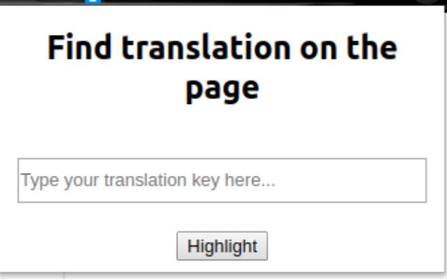Translation element highlight  from Chrome web store to be run with OffiDocs Chromium online