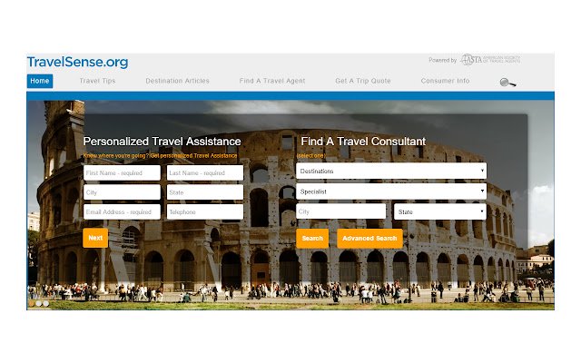 Travelsense da Chrome Web Store será executado com OffiDocs Chromium online