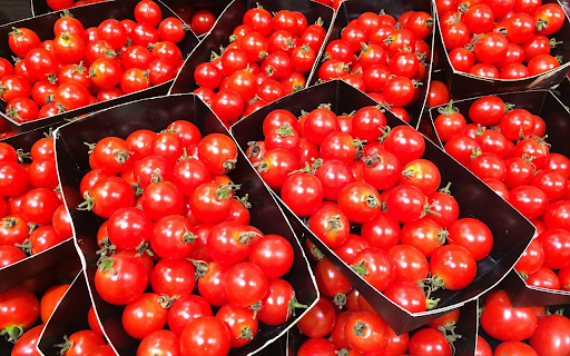 Tray of cherry tomatoes  from Chrome web store to be run with OffiDocs Chromium online
