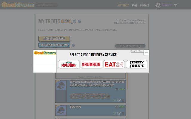 Treatstream  from Chrome web store to be run with OffiDocs Chromium online Treatstream  from Chrome web store to be run with OffiDocs Chromium online