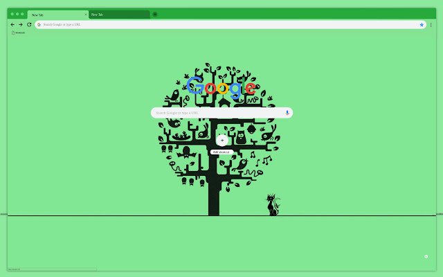 Arbre avec des oiseaux de la boutique en ligne Chrome à exécuter avec OffiDocs Chromium en ligne