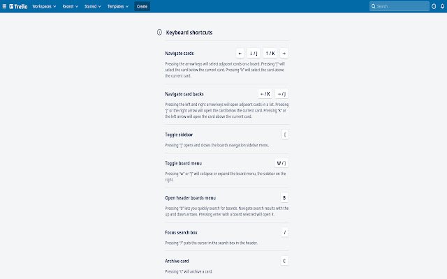 Trello Shortcuts Killer mula sa Chrome web store na tatakbo sa OffiDocs Chromium online