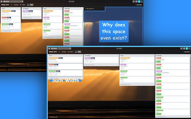 Trello Stretch  from Chrome web store to be run with OffiDocs Chromium online