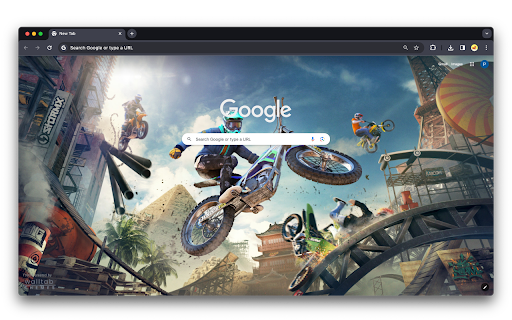 Trials Rising  from Chrome web store to be run with OffiDocs Chromium online