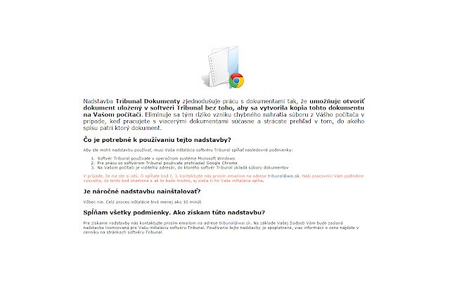 Tribunal Dokumenty  from Chrome web store to be run with OffiDocs Chromium online