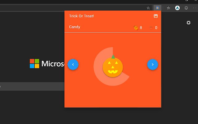 Trick or treat!  from Chrome web store to be run with OffiDocs Chromium online