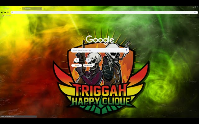 Le thème Triggah Happy Clique de la boutique en ligne Chrome sera exécuté avec OffiDocs Chromium en ligne