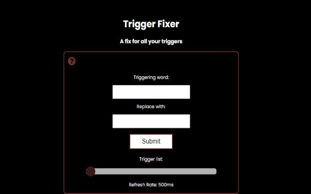 Trigger Fixer из интернет-магазина Chrome для запуска с OffiDocs Chromium онлайн