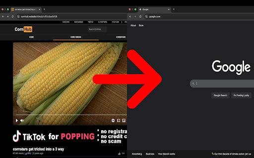 Triple Tap to Google  from Chrome web store to be run with OffiDocs Chromium online