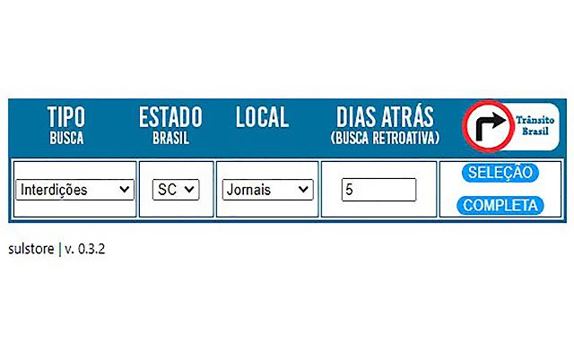 Trânsito Brasil 0.3.2  from Chrome web store to be run with OffiDocs Chromium online