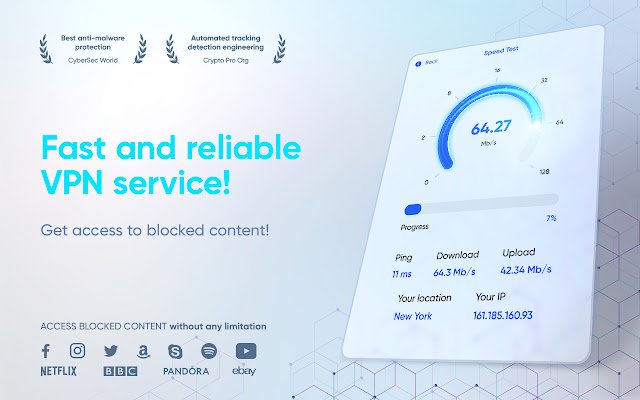 Troywell VPN Lite unlimited VPN proxy  from Chrome web store to be run with OffiDocs Chromium online