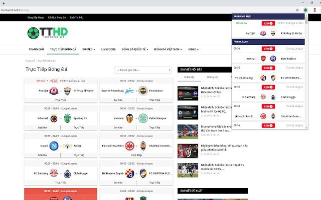 TrucTiepHD da Chrome Web Store para ser executado com OffiDocs Chromium online