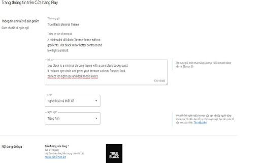 True Black Minimal Theme  from Chrome web store to be run with OffiDocs Chromium online