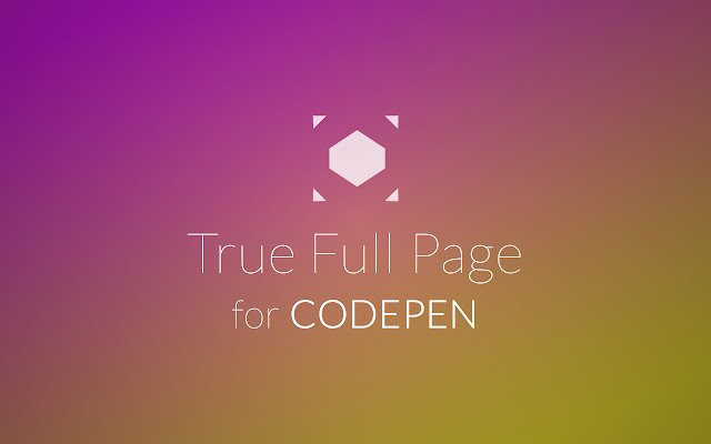 True Full Page for CodePen  from Chrome web store to be run with OffiDocs Chromium online