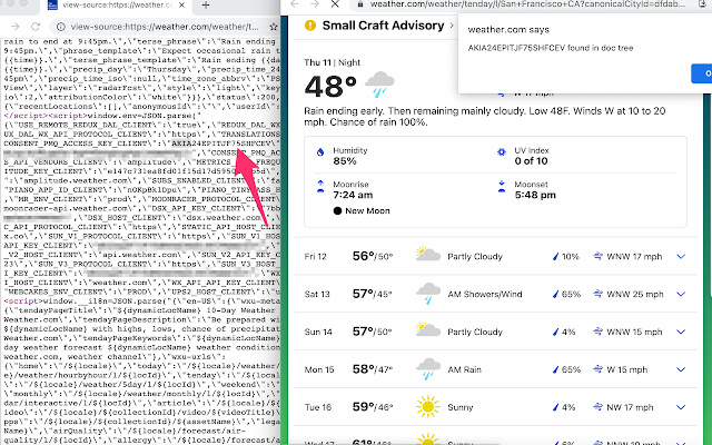 Trufflehog  from Chrome web store to be run with OffiDocs Chromium online