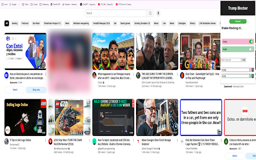 Trump Blocker  from Chrome web store to be run with OffiDocs Chromium online
