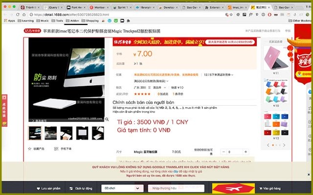 Trung Viet order Add on із веб-магазину Chrome для запуску з OffiDocs Chromium онлайн