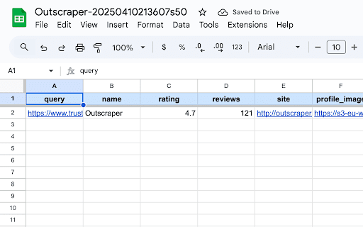 Trustpilot Scraper  from Chrome web store to be run with OffiDocs Chromium online