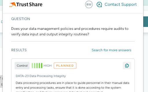 TrustShare  from Chrome web store to be run with OffiDocs Chromium online
