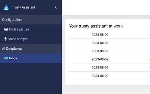 Trusty Assistant  from Chrome web store to be run with OffiDocs Chromium online