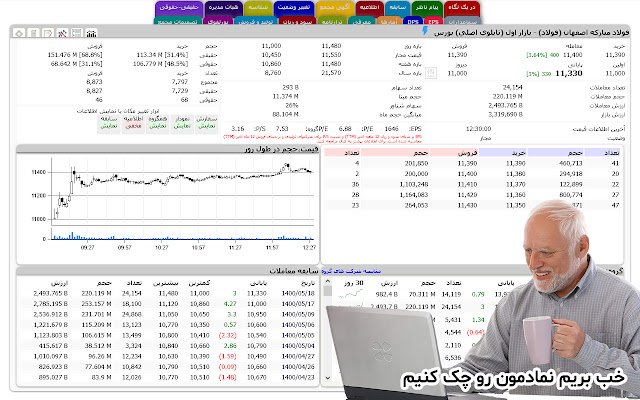 TSETMC PLUS افزونه بورس  from Chrome web store to be run with OffiDocs Chromium online