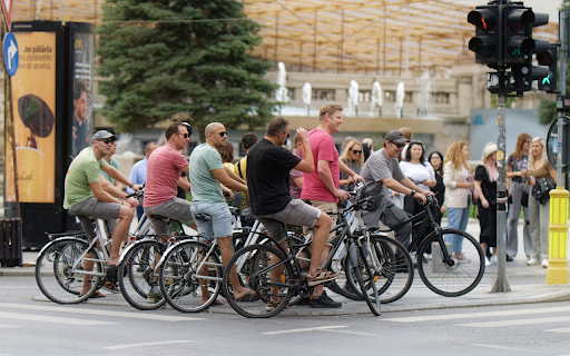 T shirt gentlemen riding bicycles  from Chrome web store to be run with OffiDocs Chromium online