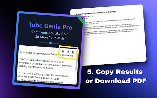 Tube Genie Pro  from Chrome web store to be run with OffiDocs Chromium online