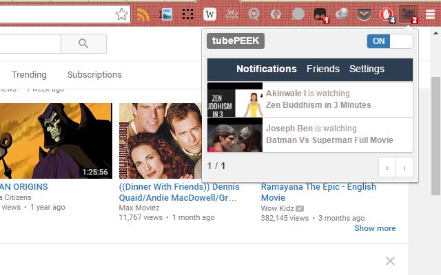 tubePEEK ຈາກ Chrome web store ທີ່ຈະດໍາເນີນການກັບ OffiDocs Chromium ອອນໄລນ໌