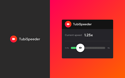 Tubi Speeder: adjust playback speed  from Chrome web store to be run with OffiDocs Chromium online